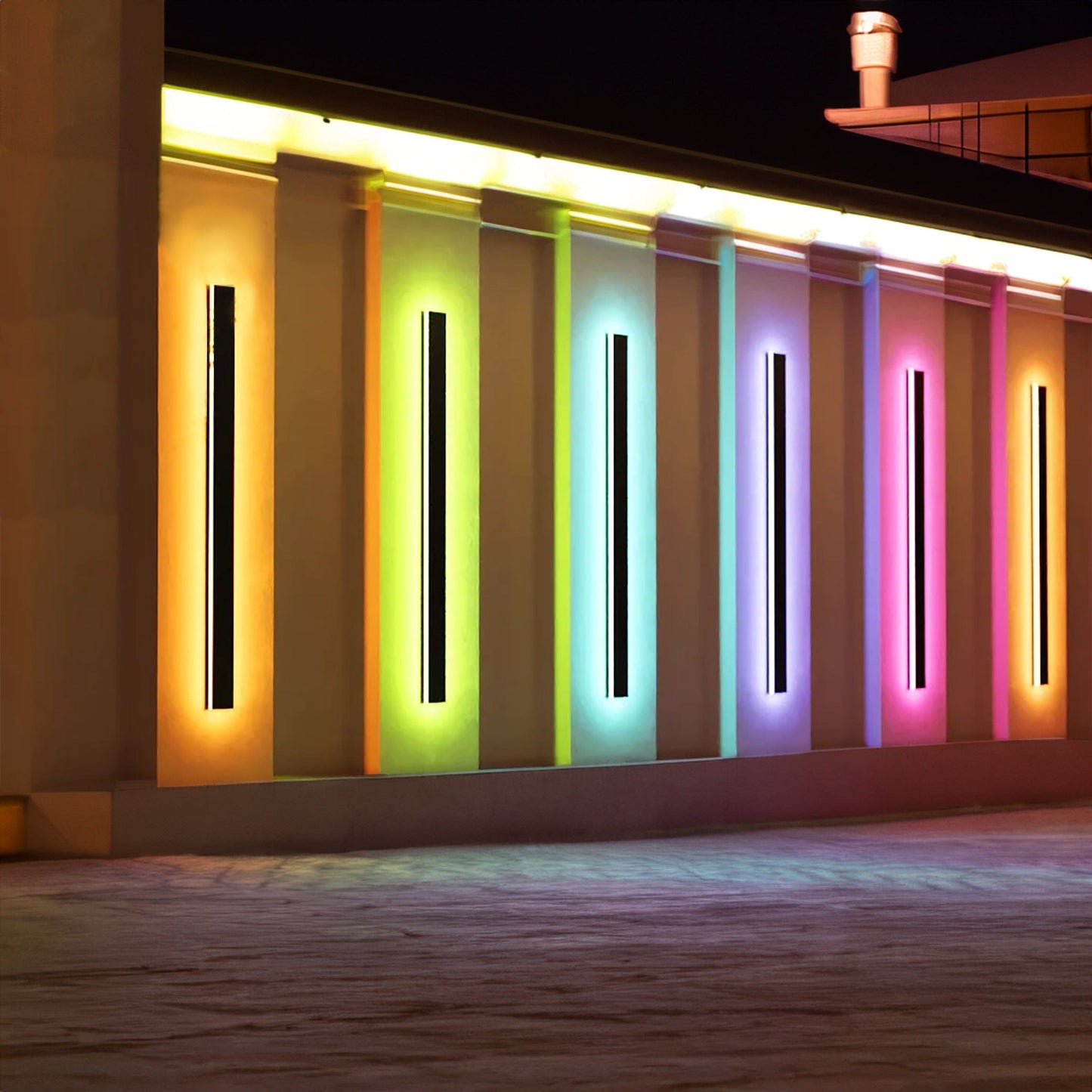 Elegant Outdoor Wall Light | Waterproof LED RGBW Sconce with Modern Design | Stylish Illumination for Outdoor Spaces