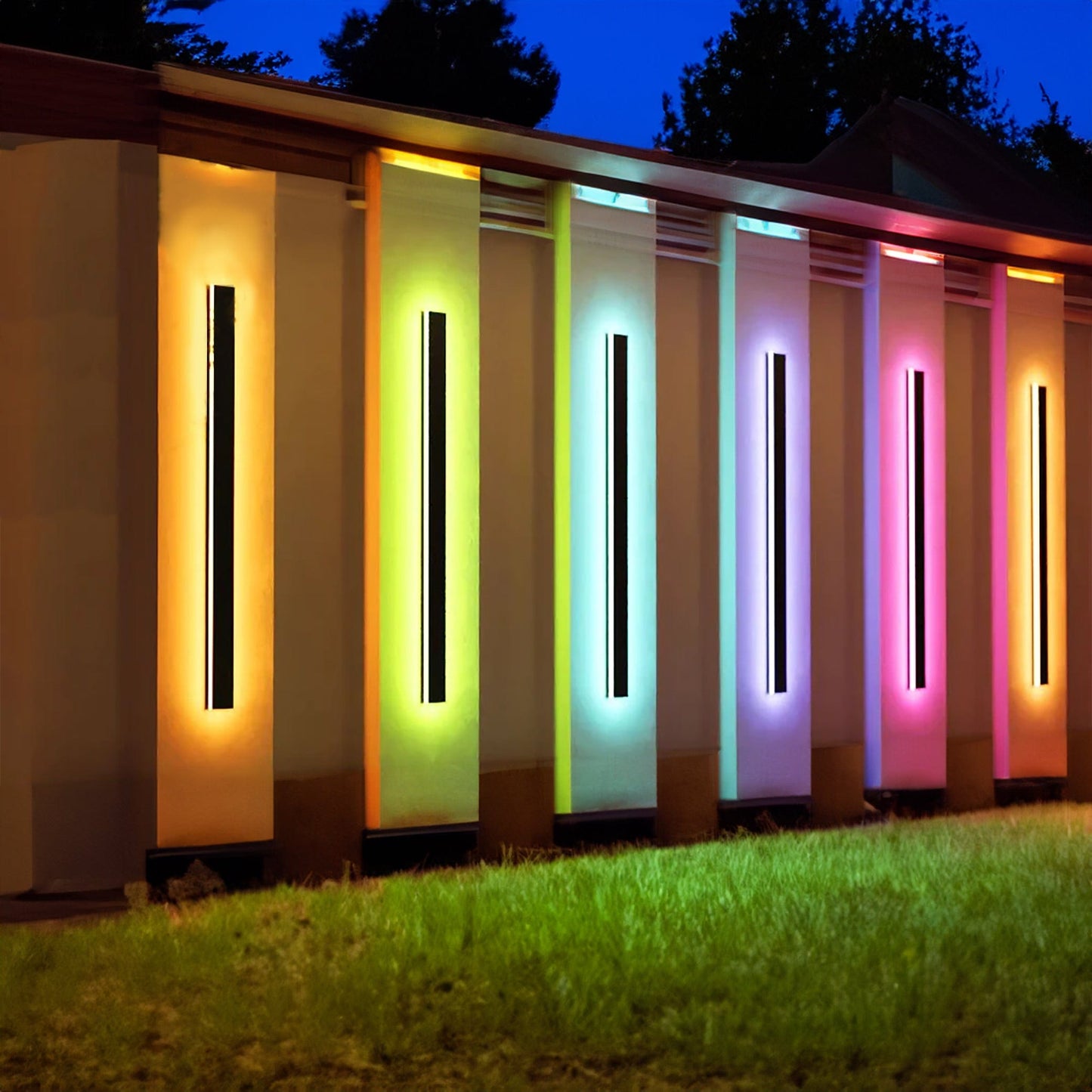 Elegant Outdoor Wall Light | Waterproof LED RGBW Sconce with Modern Design | Stylish Illumination for Outdoor Spaces