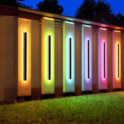Elegant Outdoor Wall Light | Waterproof LED RGBW Sconce with Modern Design | Stylish Illumination for Outdoor Spaces