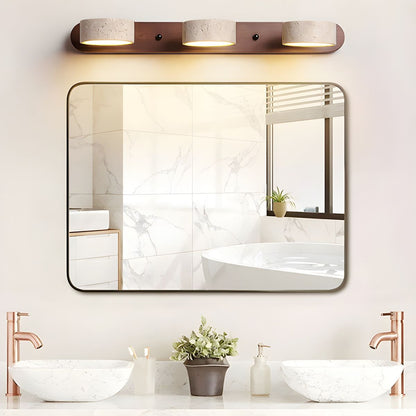 Elegant Travertine | Wall Lamp with Integrated LED for Warm Ambiance