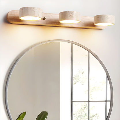 Elegant Travertine | Wall Lamp with Integrated LED for Warm Ambiance
