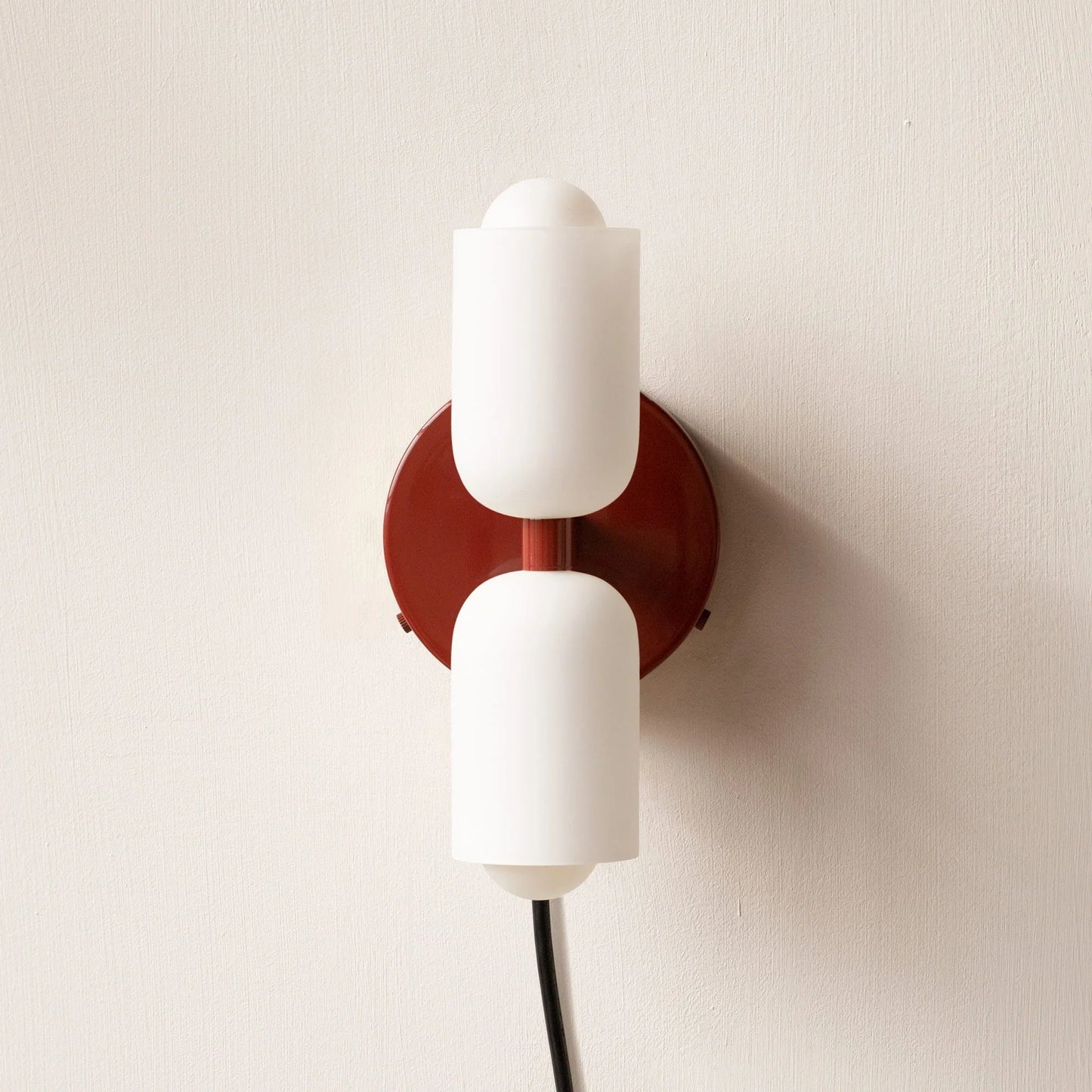 French Retro Glass Double Head LED Bedside Wall Sconce
