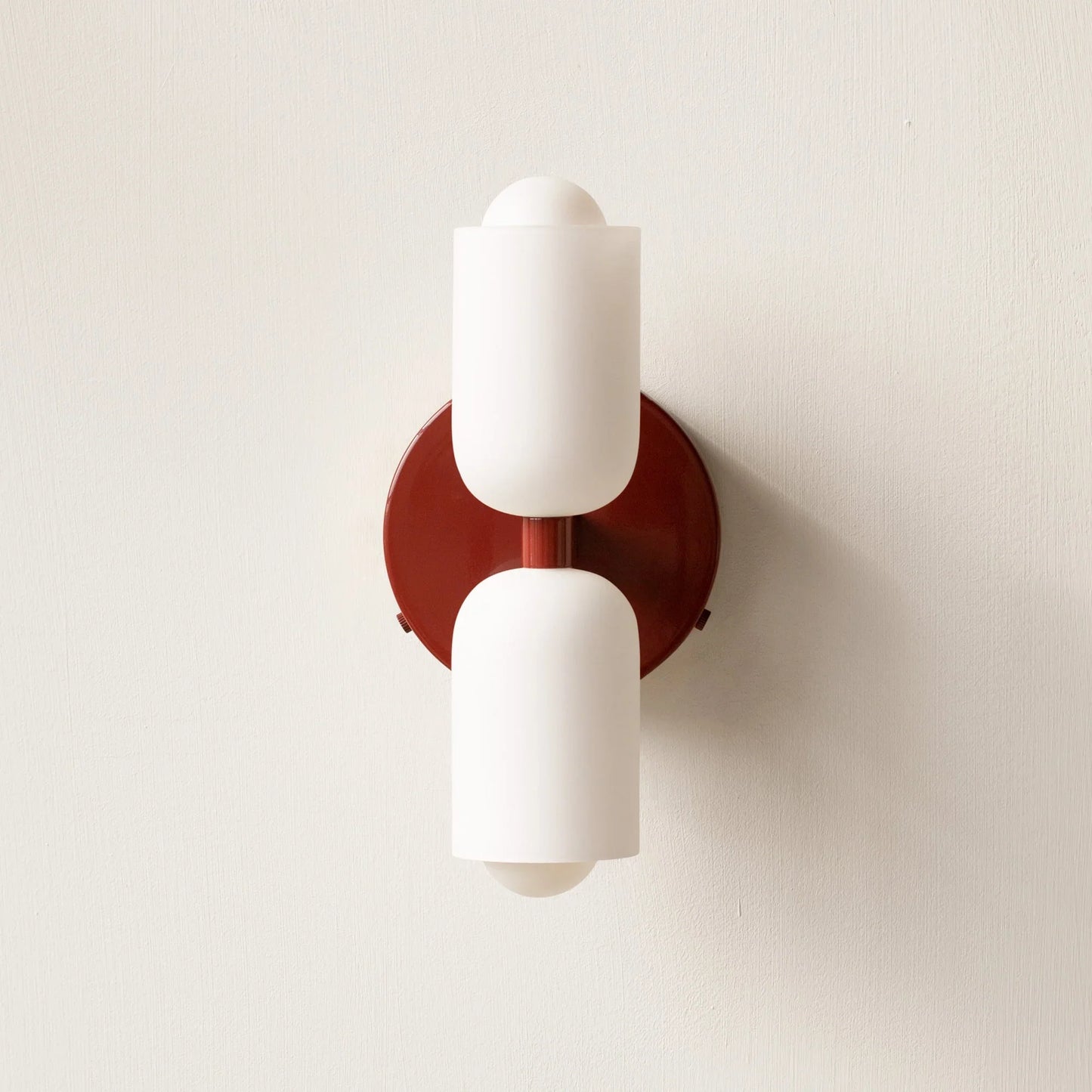 French Retro Glass Double Head LED Bedside Wall Sconce