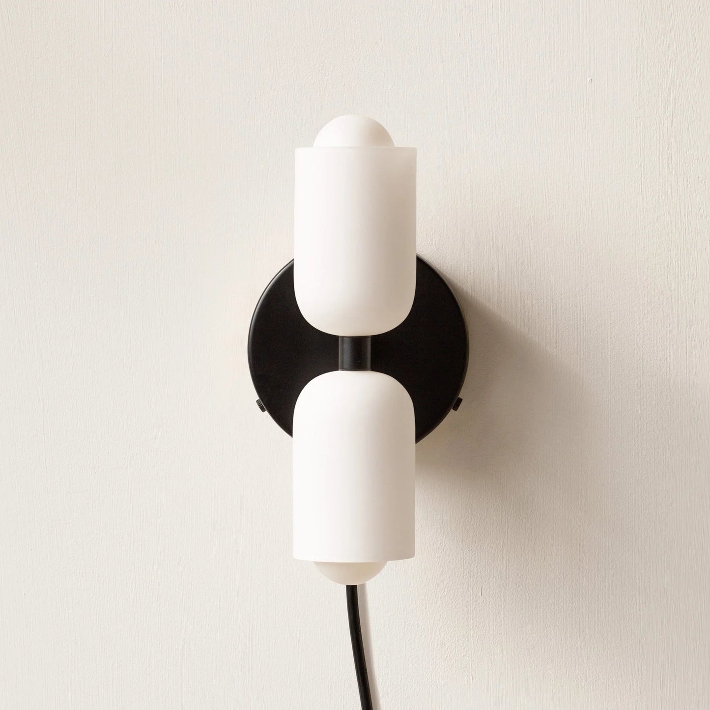 French Retro Glass Double Head LED Bedside Wall Sconce