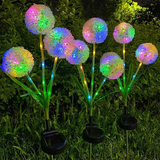 Solar Garden Lights with Colorful LEDs