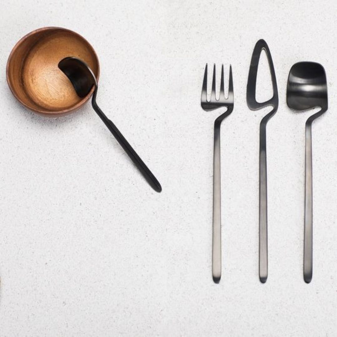 Hipstell Black Flatware Set – Stylish & Durable Cutlery