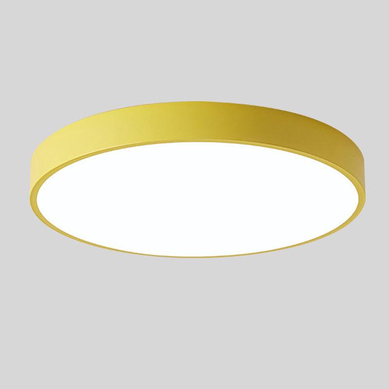 Wooden Circular Ceiling Lamp – Modern Nordic Home Lighting