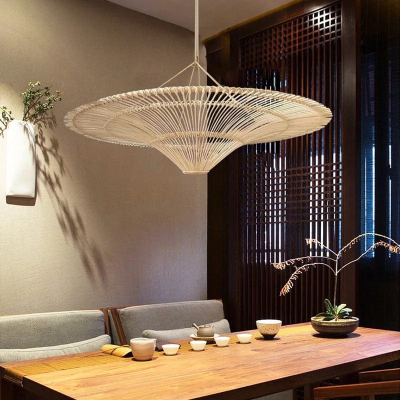 Kairo Collection | Rattan Chandelier Light with Adjustable Height | Elegant Home Decor for Stunning Illumination