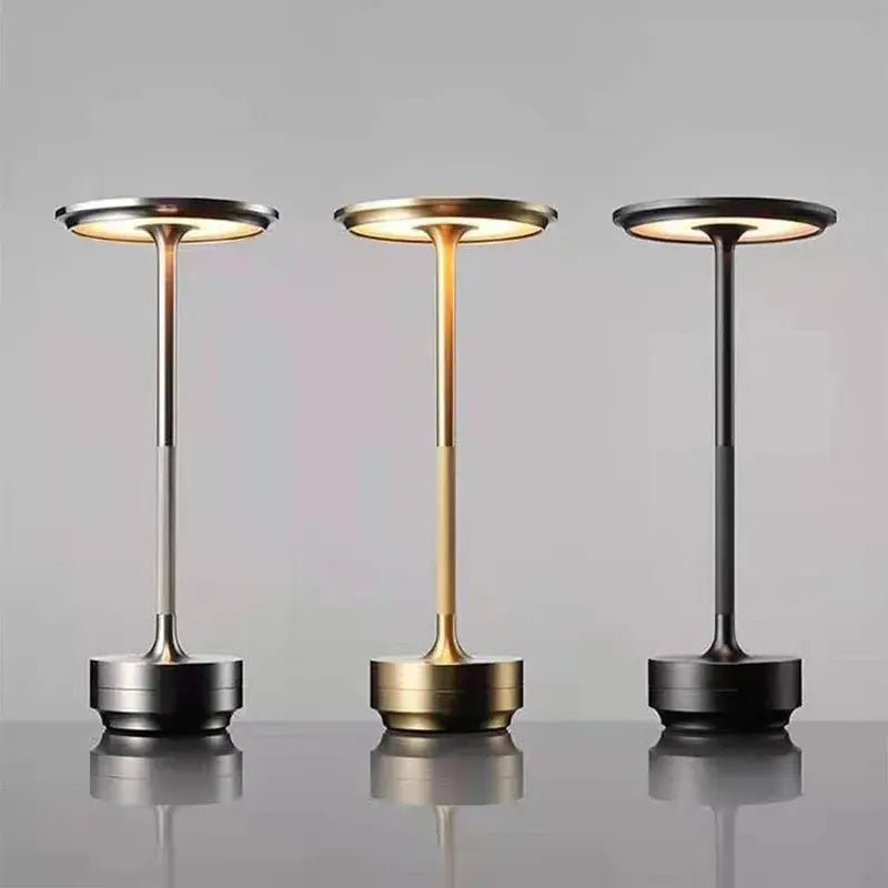 Karina Collection | Cordless LED Table Lamp with Electroplated Finish | Elegant Lighting for Home and Office
