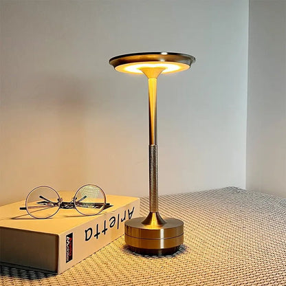 Karina Collection | Cordless LED Table Lamp with Electroplated Finish | Elegant Lighting for Home and Office