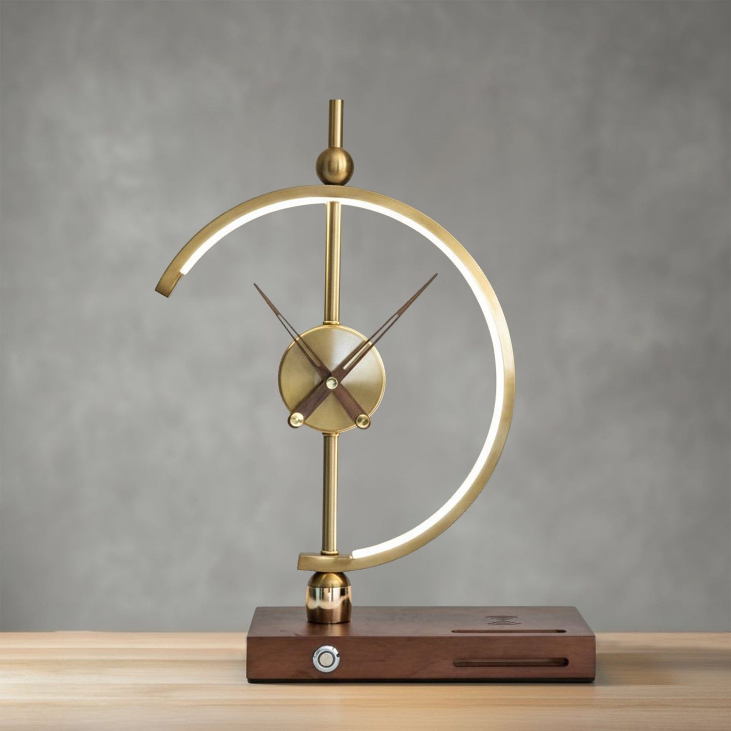 Khonsu Collection | Wireless Charging Clock Lamp with LED Display | Modern Design for Effortless Home Decor