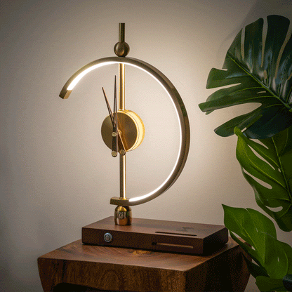Khonsu Collection | Wireless Charging Clock Lamp with LED Display | Modern Design for Effortless Home Decor