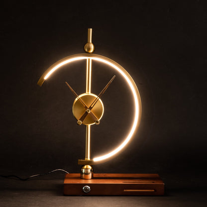 Khonsu Collection | Wireless Charging Clock Lamp with LED Display | Modern Design for Effortless Home Decor