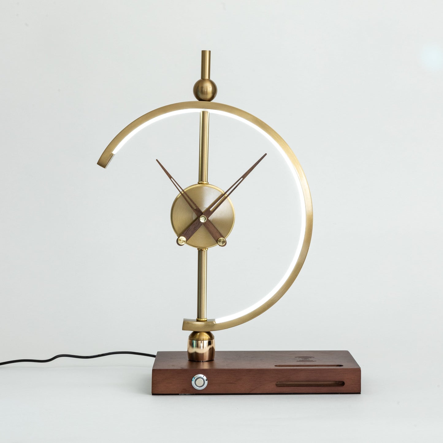 Khonsu Collection | Wireless Charging Clock Lamp with LED Display | Modern Design for Effortless Home Decor