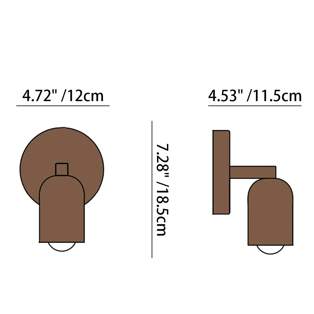 Modern Iron Small LED Wall Light Sconce