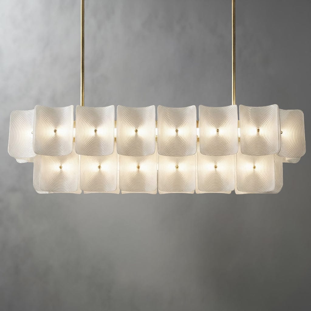Laurette Collection | Gold Chandelier with Dimmable Lighting | Modern Fixture for Elegant Ambient Illumination