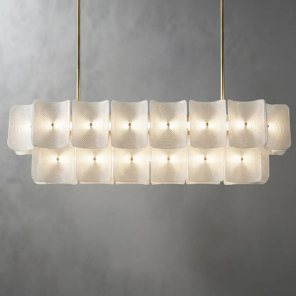 Laurette Collection | Gold Chandelier with Dimmable Lighting | Modern Fixture for Elegant Ambient Illumination