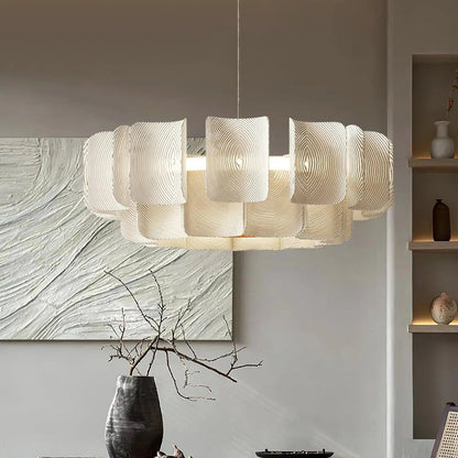 Laurette Collection | Gold Chandelier with Dimmable Lighting | Modern Fixture for Elegant Ambient Illumination