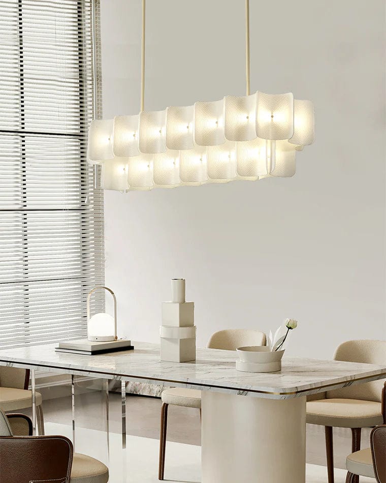 Laurette Collection | Gold Chandelier with Dimmable Lighting | Modern Fixture for Elegant Ambient Illumination