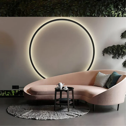 Luminoré | Modern Ring Wall Lamp with USB Power for Elegant Illumination