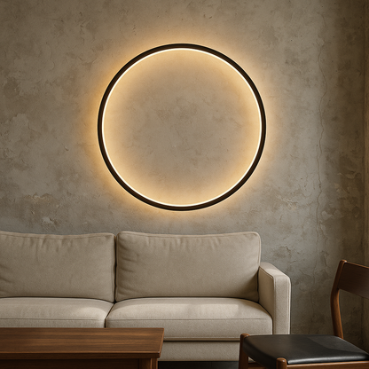 Luminoré | Modern Ring Wall Lamp with USB Power for Elegant Illumination