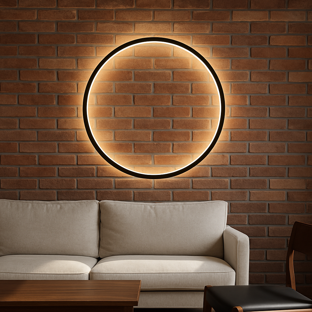 Luminoré | Modern Ring Wall Lamp with USB Power for Elegant Illumination