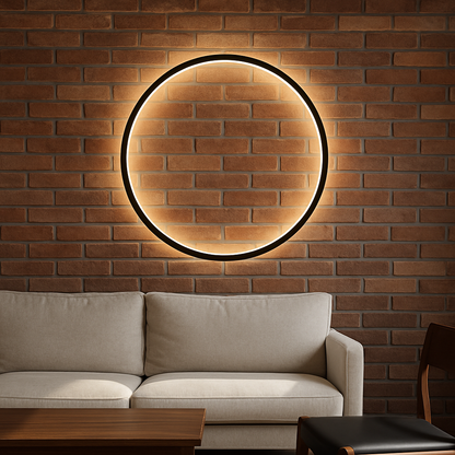 Luminoré | Modern Ring Wall Lamp with USB Power for Elegant Illumination