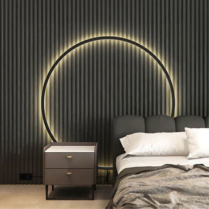 Luminoré | Modern Ring Wall Lamp with USB Power for Elegant Illumination