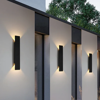 Lysora | Waterproof LED Strip Wall Lamp with Elegant Design | Modern Outdoor Lighting for Sophisticated Spaces