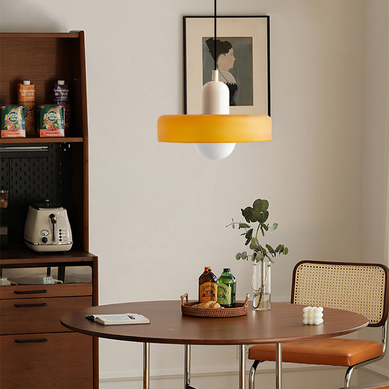 Pendant Light in Colored Glass