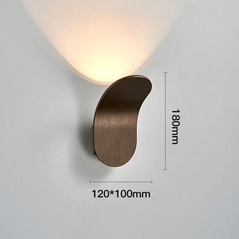 Modern Brushed Wall Sconce Light with Soft LED Glow | Elegant Design for Ambient Lighting