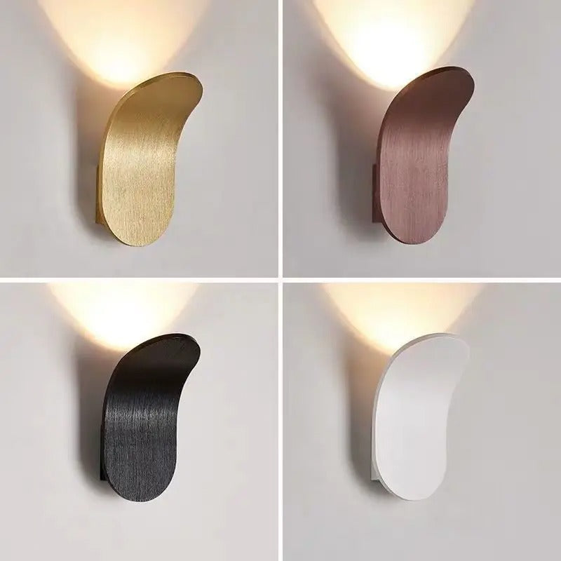 Modern Brushed Wall Sconce Light with Soft LED Glow | Elegant Design for Ambient Lighting