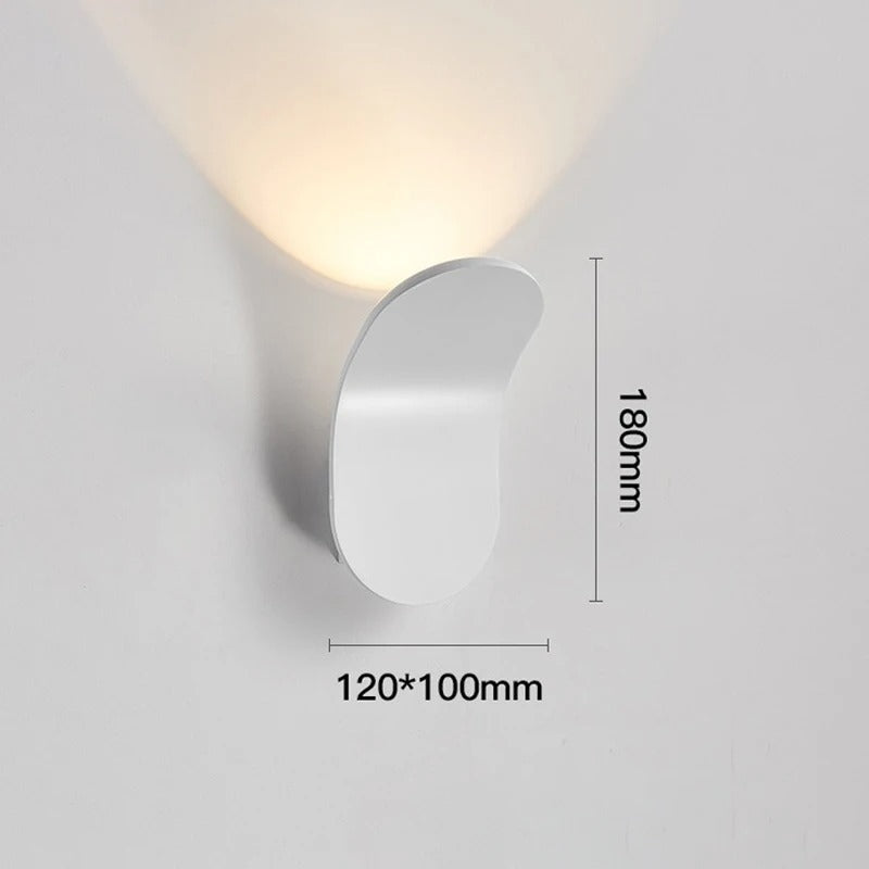Modern Brushed Wall Sconce Light with Soft LED Glow | Elegant Design for Ambient Lighting