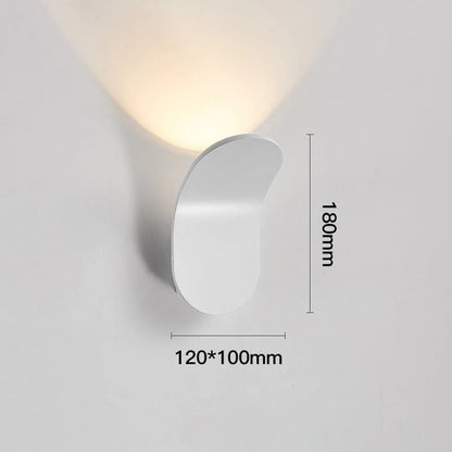 Modern Brushed Wall Sconce Light with Soft LED Glow | Elegant Design for Ambient Lighting