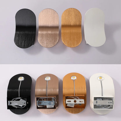 Modern Brushed Wall Sconce Light with Soft LED Glow | Elegant Design for Ambient Lighting
