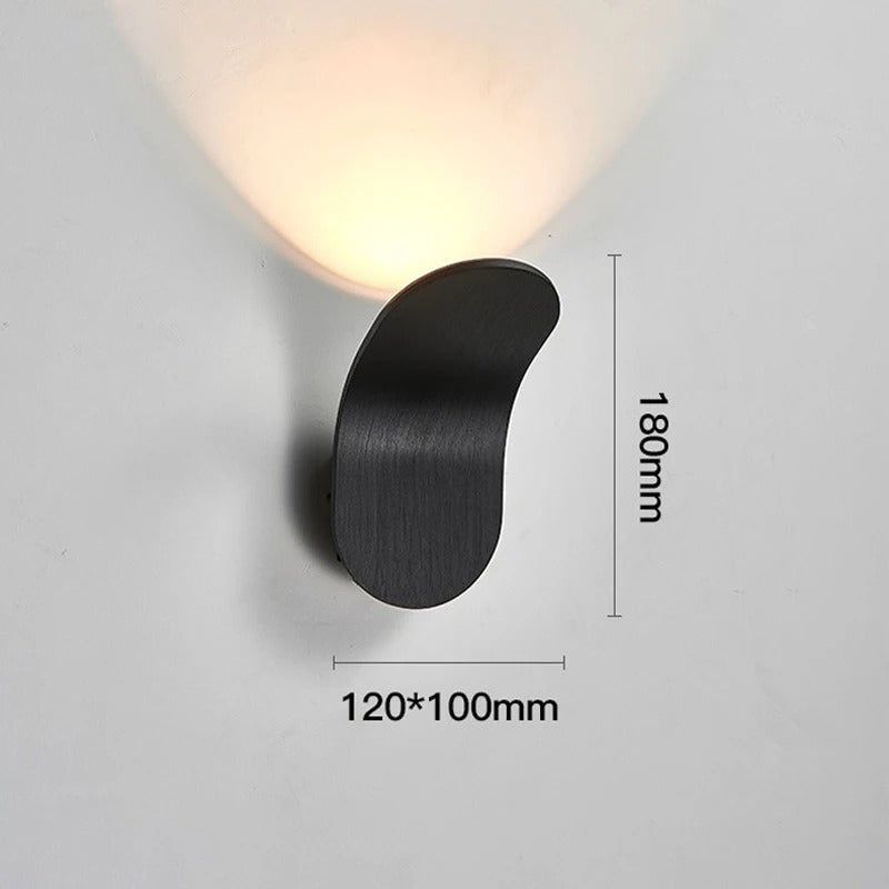 Modern Brushed Wall Sconce Light with Soft LED Glow | Elegant Design for Ambient Lighting