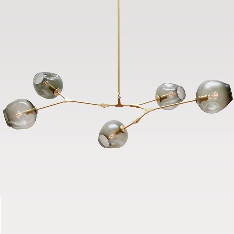 Modern Chandelier Light | Floating Circular Design with Adjustable Height | Stylish Fixture for Dining Room Elegance