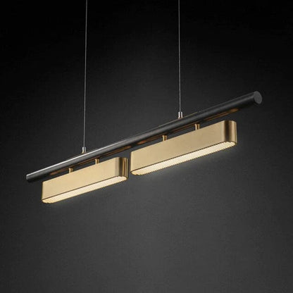 Modern Chandeliers | Black and Gold Chandelier with Adjustable Size | Elegant Lighting for Dining Room Ambiance