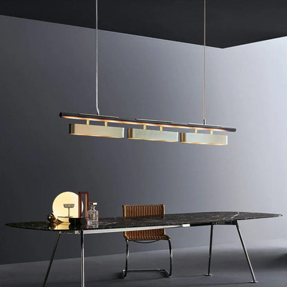 Modern Chandeliers | Black and Gold Chandelier with Adjustable Size | Elegant Lighting for Dining Room Ambiance