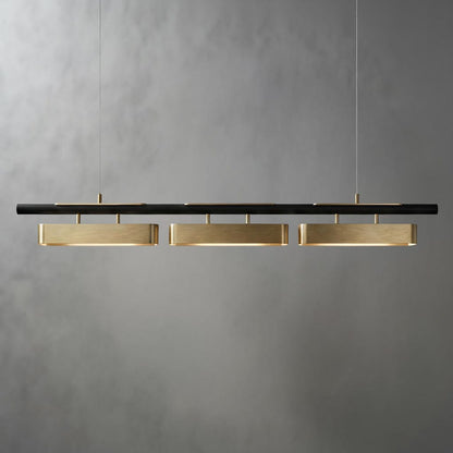 Modern Chandeliers | Black and Gold Chandelier with Adjustable Size | Elegant Lighting for Dining Room Ambiance