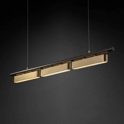 Modern Chandeliers | Black and Gold Chandelier with Adjustable Size | Elegant Lighting for Dining Room Ambiance
