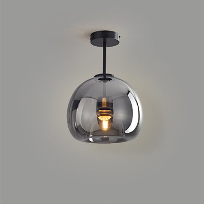 Modern Copper Flush Mount Ceiling Light with Adjustable Height | Elegant Design for Stylish Illumination