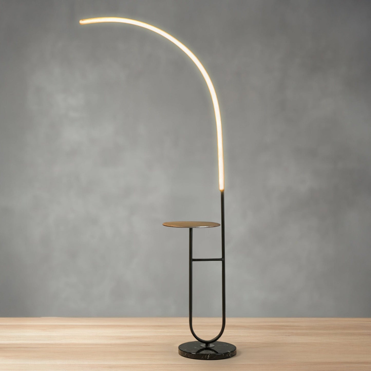 Modern Floor Lamp with LED Lighting & Space-Saving Design | Stylish Addition for Living Room
