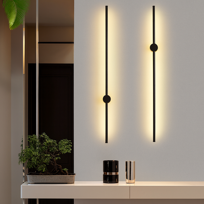 Modern Linear Wall Sconce Light with LED Bulbs & Elegant Design for Dining Rooms