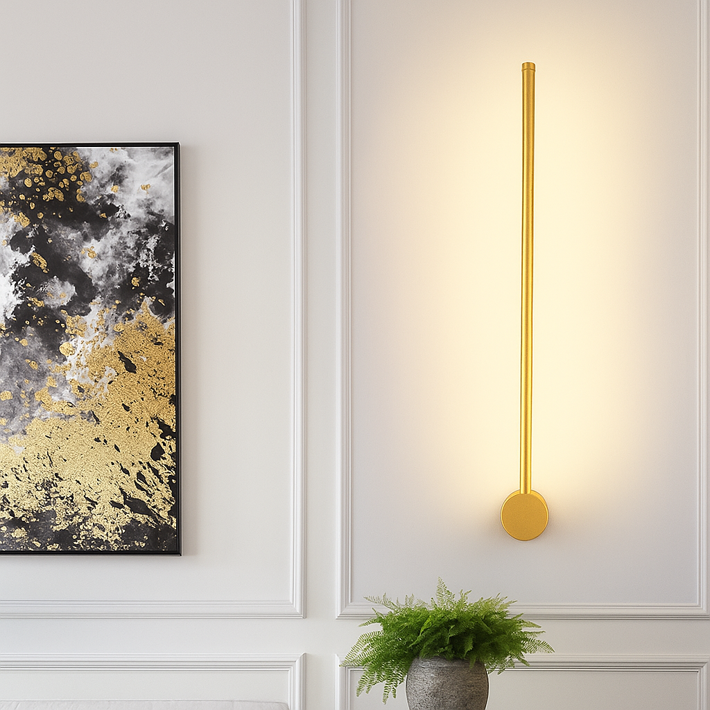 Modern Linear Wall Sconce Light with LED Bulbs & Elegant Design for Dining Rooms