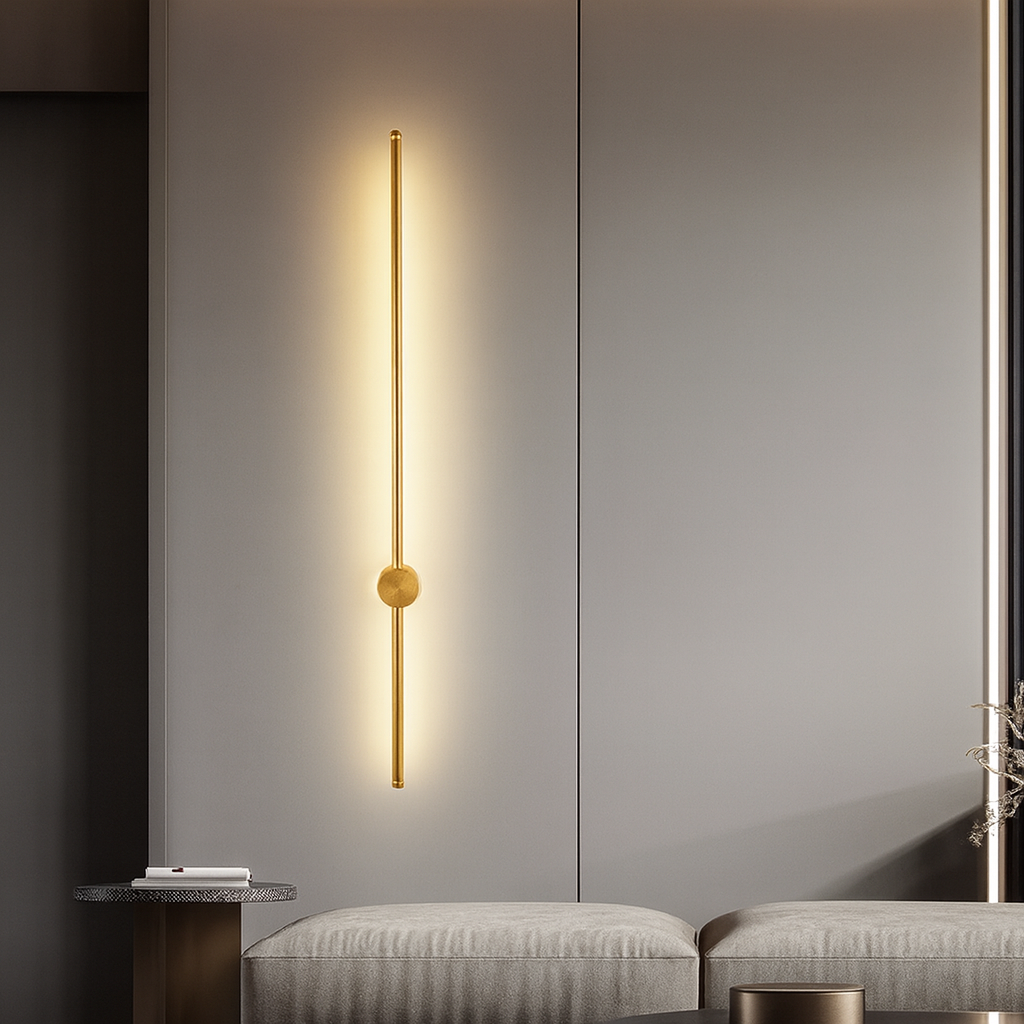Modern Linear Wall Sconce Light with LED Bulbs & Elegant Design for Dining Rooms
