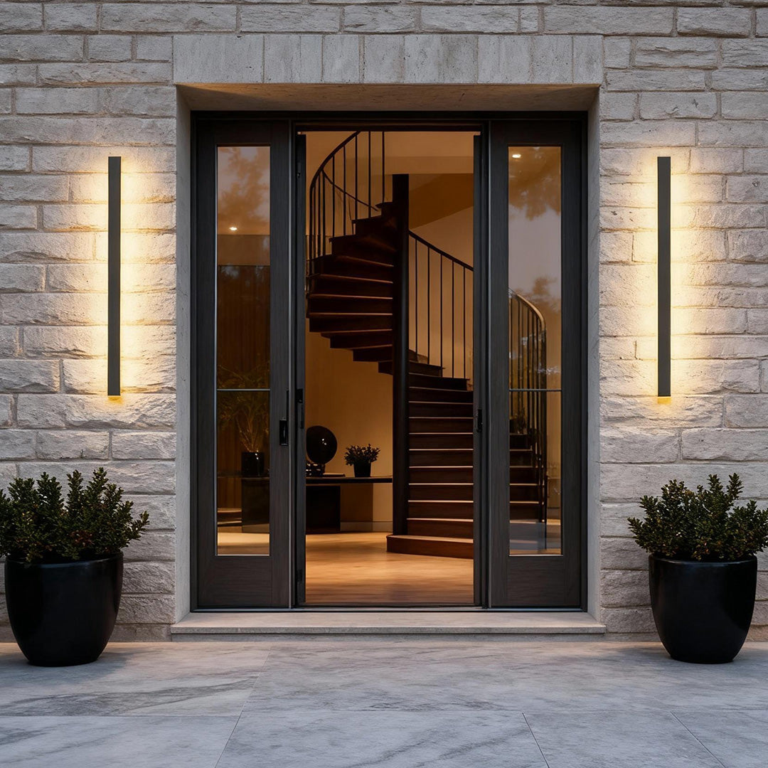 Waterproof Modern Outdoor Wall Sconce Lighting with Adjustable Color Temperature | Enhanced Exterior Ambiance