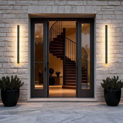 Waterproof Modern Outdoor Wall Sconce Lighting with Adjustable Color Temperature | Enhanced Exterior Ambiance