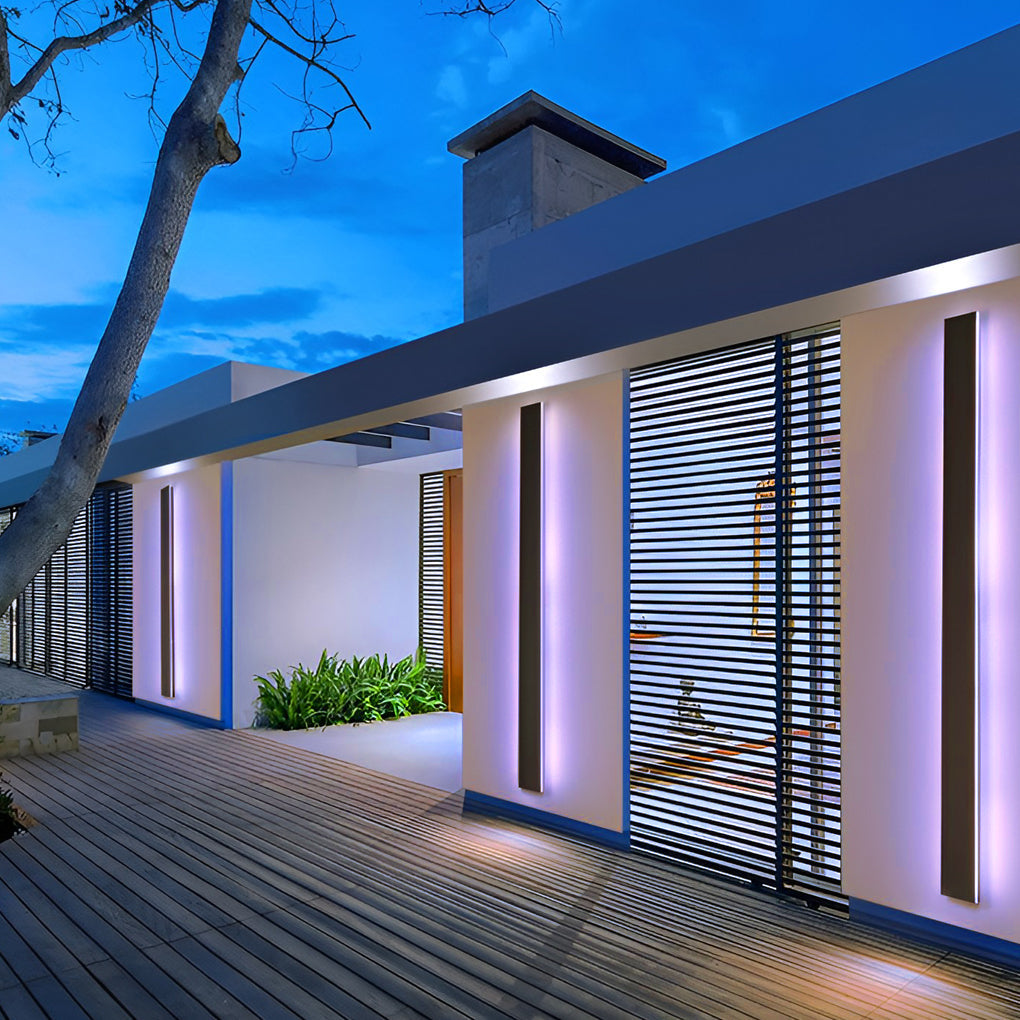 Waterproof Modern Outdoor Wall Sconce Lighting with Adjustable Color Temperature | Enhanced Exterior Ambiance