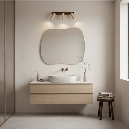 Modern Travertine Wall Sconce Light with Swiveling Head | Energy-Efficient LED for Versatile Home Lighting